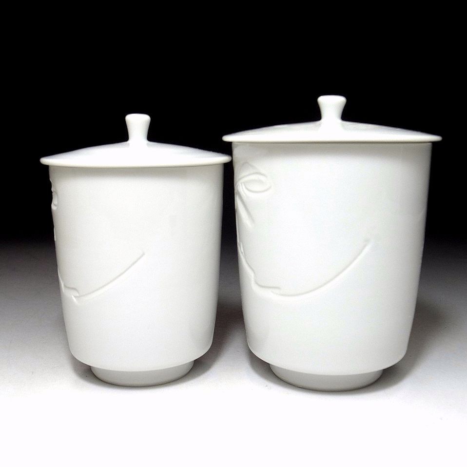 izushi ware japanese tea cup pair